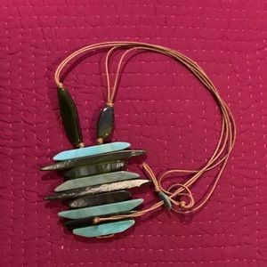 Corded Turquoise necklace